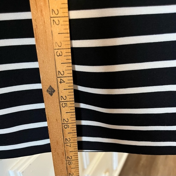 Halogen Black and White Wrap Pencil Skirt Knee-Length - Picture 7 of 10